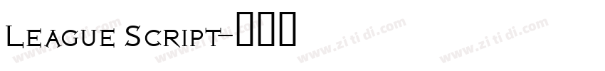League Script字体转换